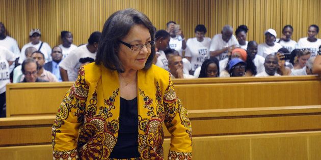 Patricia de Lille is pictured during the case between Patricia de Lille and the Democratic Alliance (DA) at the Western Cape High Court on February 13, 2018 in Cape Town, South Africa.