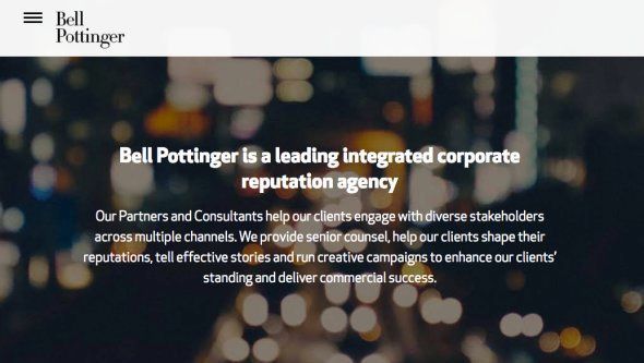 The Bell Pottinger website.