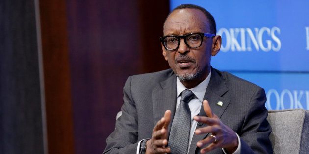 Rwandan president Paul Kagame speaks about