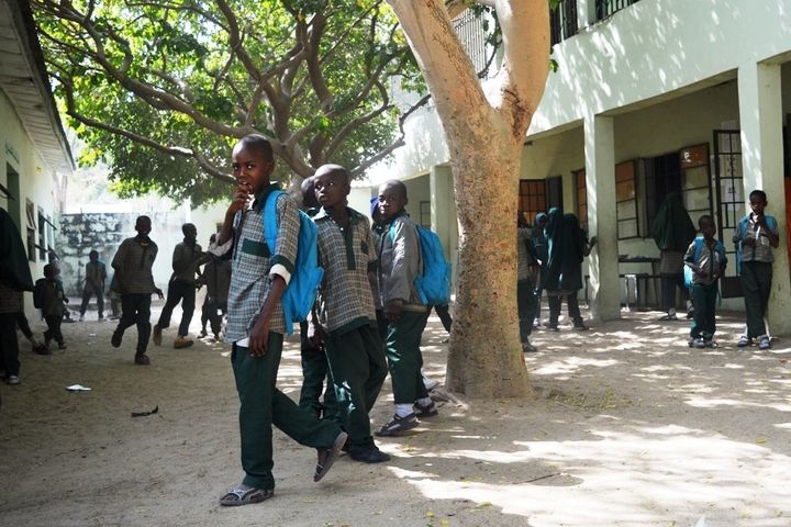 Children born to Boko Haram and those orphaned by the militant group play together in the Future Prowess school in Maiduguri, Nigeria, Jan 23, 2017. Thomson Reuters Foundation/Kieran Guilbert