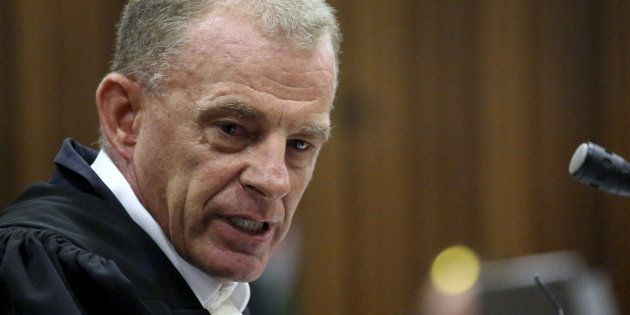 State prosecuter Gerrie Nel during Oscar Pistorius' bail hearing in 2015.