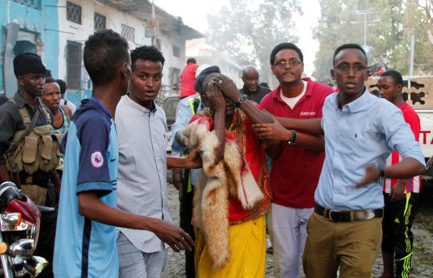 The suicide car bomb explosion detonated at the gate of Naso Hablod Two Hotel.