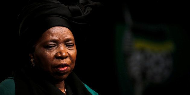 Former African Union chairperson Nkosazana Dlamini-Zuma looks on during the African National Congress 5th National Policy Conference at the Nasrec Expo Centre in Soweto, South Africa, June 30, 2017.REUTERS/Siphiwe Sibeko