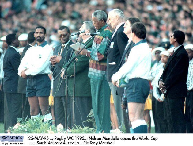Nelson Mandela opens the World Cup