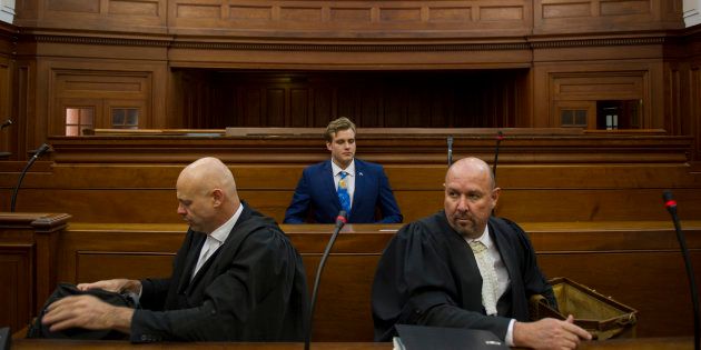 Murder accused Henri van Breda at the Western Cape High Court during day 11 of his trial on May 15, 2017 in Cape Town, South Africa.