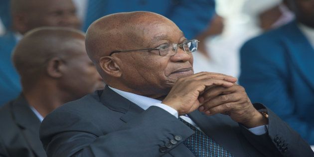 South Africa's President Jacob Zuma before speaking to members of the Twelve Apostles' Church in Christ at the Moses Mabhida Stadium in Durban, South Africa, December 4, 2016. REUTERS/Rogan Ward