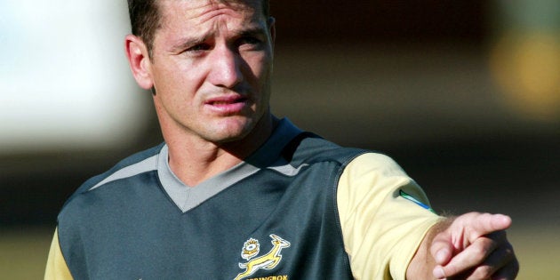 Joost van der Westhuizen in Melbourne during the 2003 Rugby World Cup.