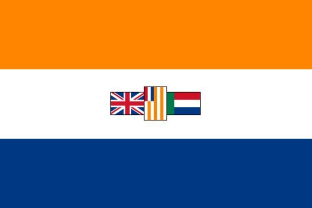 British South Africa police Kings colours flag  