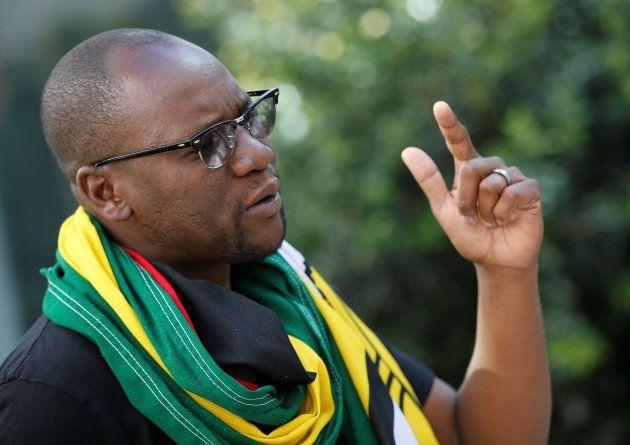 Zimbabwean Pastor Evan Mawarire speaks during his interview with Reuters in Johannesburg, South Africa, July 19, 2016.