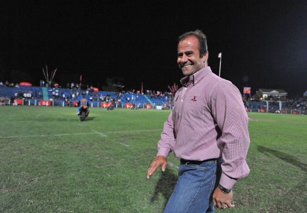 Jimmy Stonehouse, coach of the Pumas, after their victory during the Absa Currie Cup First Division Final match against SWD Eagles on October 16 2009 in Witbank Park.