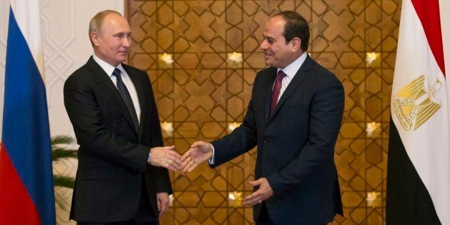 Egyptian president Abdel Fattah al-Sisi and Russian president Vladimir Putin. Egypt seems likely to be the next African country with nuclear energy.
