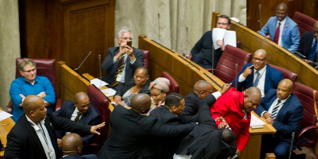 The EFF gets removed from Parliament frequently - one of the reasons the media need a proper signal for their work.