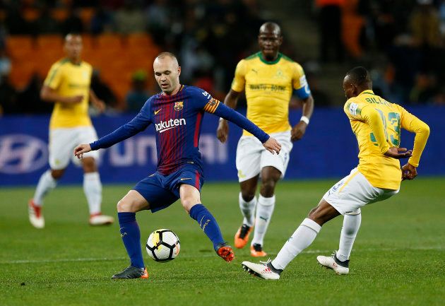 SA fans packed FNB Stadium in Johannesburg to watch FC Barca play Mamelodi Sundowns in a friendly on May 16, despite the home side's 3-1 loss.