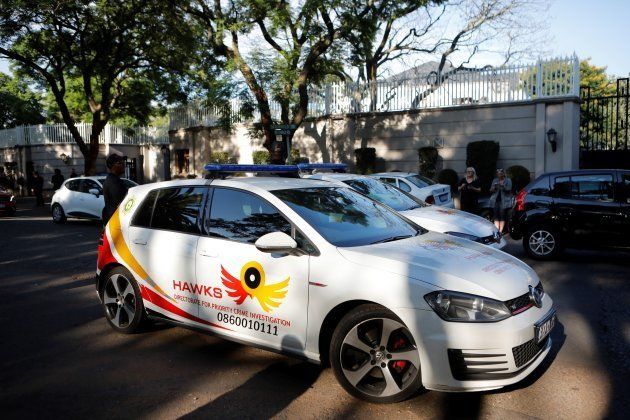 A patrol car belonging to the Hawks, The Directorate for Priority Crime Investigation. (Photo credit: WIKUS DE WET/AFP/Getty Images)