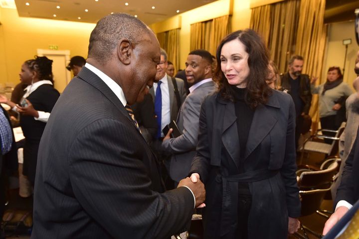 President Cyril Ramaphosa meeting with the leadership of Sanef at Tuynhuys, Cape Town. May 24 2018.