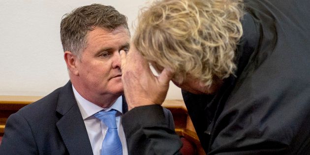 Murder-accused Jason Rohde during his trial at the Western Cape High Court on October 09, 2017 in Stellenbosch.