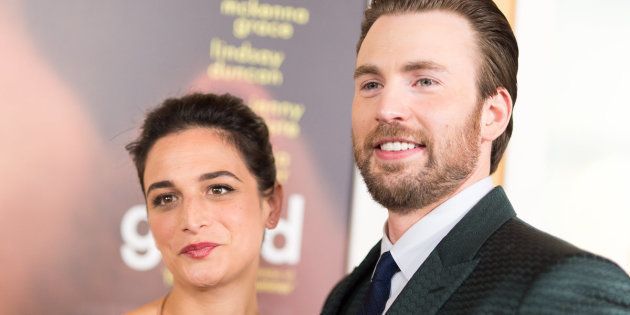 LOS ANGELES, CA - APRIL 04: Actors Jenny Slate (L) and Chris Evans arrive at the premiere of Fox Searchlight Pictures' 'Gifted' at Pacific Theaters at the Grove on April 4, 2017 in Los Angeles, California. (Photo by Emma McIntyre/Getty Images)