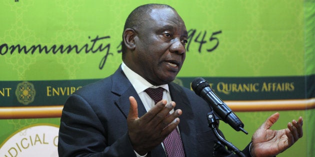 President President Cyril Ramaphosa during the Iftar programme hosted by the Muslim Judicial Council on May 30.