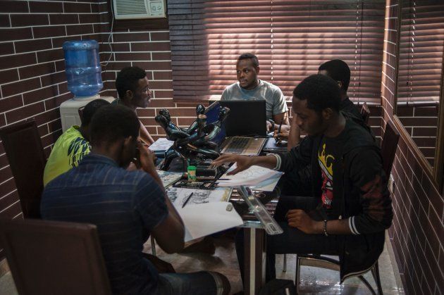 Comic Republic is one of a handful of comic startups founded by Jide Martins in Nigeria making African superheroes for stories set in Africa. / AFP / STEFAN HEUNIS /Getty Images)
