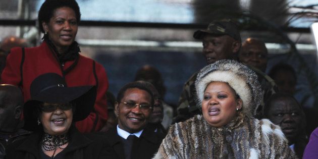 Phumzile Malbo-Ngcuka,Winnie Madikizela Mandela and Mantuli Zuma on June 11, 2011 in Johannesburg, South Africa.