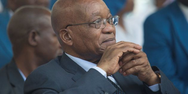 South Africa's President Jacob Zuma before speaking to members of the Twelve Apostles' Church in Christ at the Moses Mabhida Stadium in Durban, South Africa, December 4, 2016. REUTERS/Rogan Ward