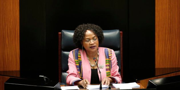Parliamentary speaker Baleka Mbete