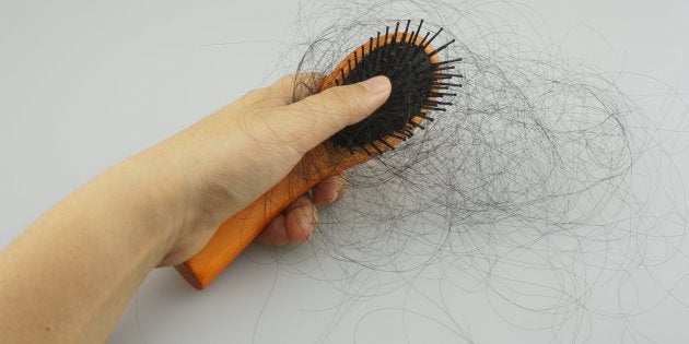 after straightening hair fall