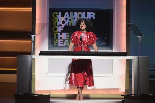 Tracee Ellis Ross speaks onstage at Glamour's 2017 Women of The Year Awards at Kings Theatre on Nov. 13, 2017 in Brooklyn, New York.