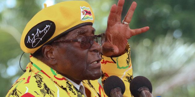Zimbabwean President Robert Mugabe, who is under pressure from a military-backed Zanu-PF faction to resign.