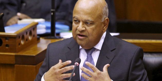 Finance Minister Pravin Gordhan delivers his 2016 Budget speech to parliament.