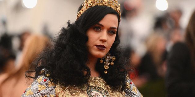 Katy Perry dressed in Dolce & Gabbana at the 2013 Met Gala. 