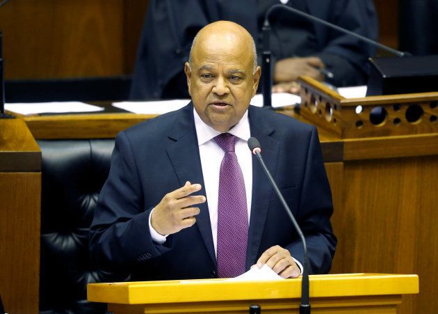 Finance Minister Pravin Gordhan delivers his 2017 Budget Speech to Parliament in Cape Town, South Africa, February 22, 2017. REUTERS/Mike Hutchings