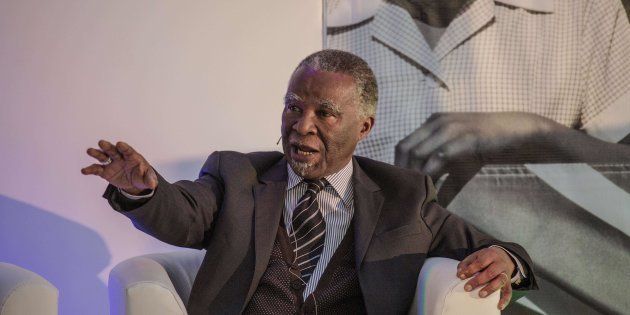 Former South African president Thabo Mbeki speaks during the National Foundations Dialogue initiative on May 5, 2017 in Johannesburg, South Africa.
