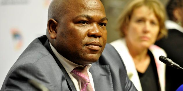 Mxolisi Nxasana during a media briefing on the annual performance of the NPA on October 21, 2014 in Cape Town.