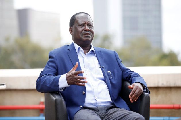 Kenyan opposition leader Raila Odinga of the National Super Alliance coalition speaks during an interview with Reuters in Nairobi, Kenya November 7, 2017.