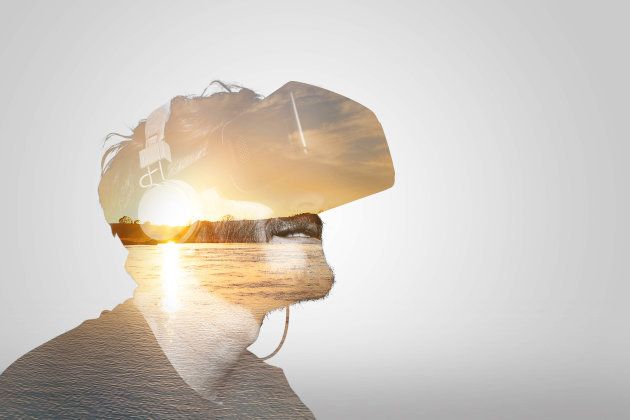 Double Exposure Virtual Reality Headset