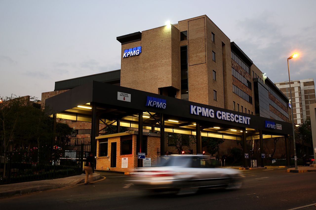 KPMG auditing firm offices on at Empire Road on September 19, 2017 in Johannesburg, South Africa. The SA Revenue Service is pushing to have the firm blacklisted from all government business after KPMG's withdrawal of the "rogue unit" report it authored for the tax authority. (Photo by Gallo Images / The Times / Alon Skuy)