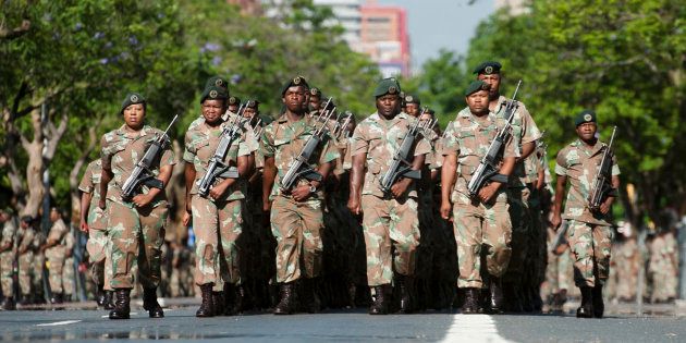 South African National Defence Force (SANDF) soldiers.