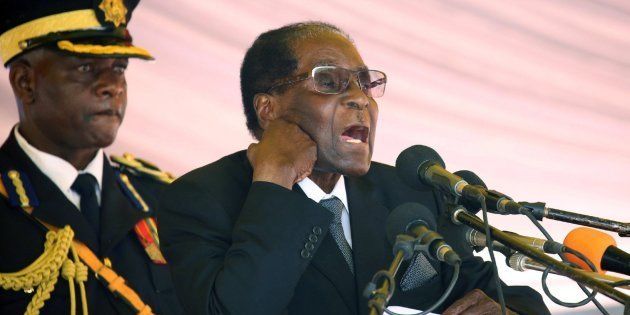 Former president Robert Mugabe in Harare on November 1, 2017.