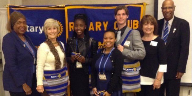 Pictured left to right are: Dr Bettye Walker, DG Cozette Vergari, Chantal Mbala, Skylar Martin, Dene Castles, President Judy Delavigne, and Dr Hal Walker, President of the Cape Town Space Society, a Chapter of the National Space Society and the first on the African Continent.