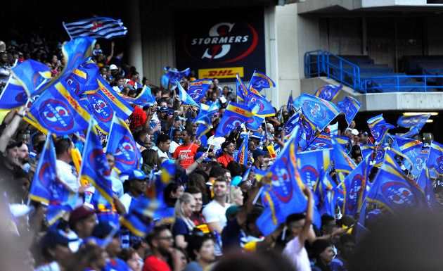 Happy days: Newlands faithful during the Super Rugby match between DHL Stormers and Vodacom Bulls on May 05, 2018 in Cape Town.