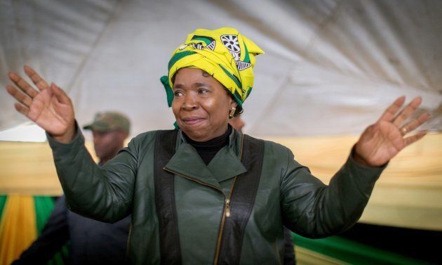 Candidate for South Africa's ruling party leadership Nkosazana Dlamini-Zuma.