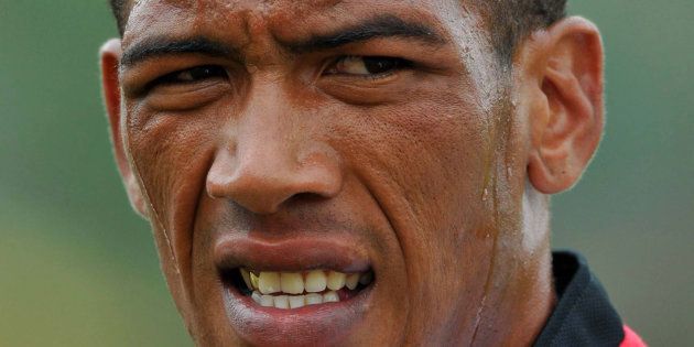 Ashwin Willemse looks on during the Lions Super 14 training session at Johannesburg Stadium on January 13, 2009 in Johannesburg, South Africa. (Photo by Duif du Toit/Gallo Images/Getty Images)