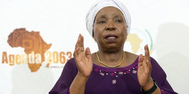 Nkosazana Dlamini-Zuma addressed the State of the Continent Media Briefing for the last time as the chair of the African Union Commission on December 19, 2016 in Durban.