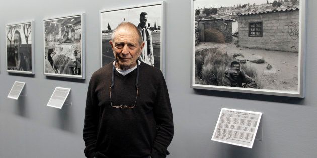 David Goldblatt poses on January 11 2011 at the Henri Cartier-Bresson Foundation in Paris, on the eve of the start of his exhibition 'TJ 1948-2010'.