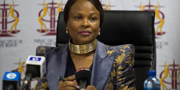 Public Protector Busisiwe Mkhwebane during a media briefing to mark 100 days in office on February 02, 2017 in Pretoria, South Africa.