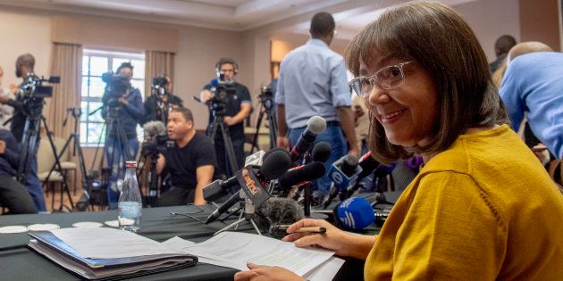 Patricia de Lille addresses the media after her ousting as Cape Town mayor by the DA on May 08 2018 in Cape Town. The party's actions have now been ruled invalid by the High Court in Cape Town.
