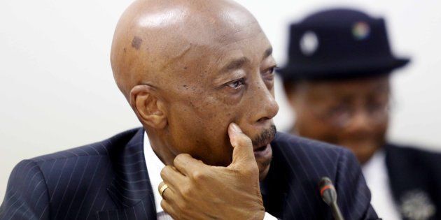Tom Moyane during his appearance before Parliament's finance committee on November 28 2017 in Cape Town.
