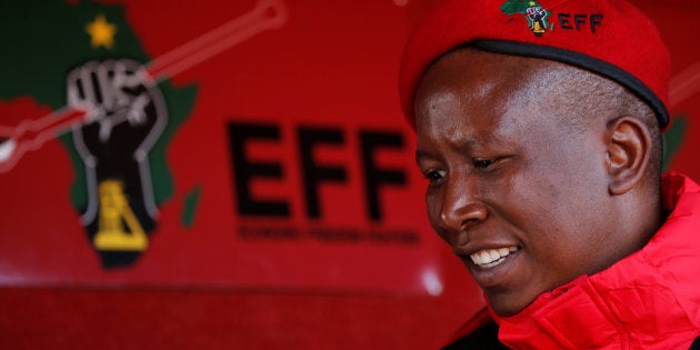 Julius Malema, the firebrand leader of South Africa's Economic Freedom Fighters (EFF).