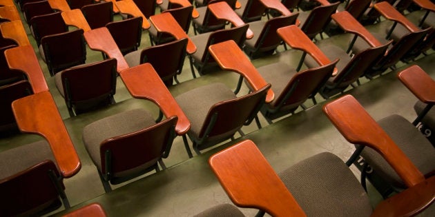 Rows of desks